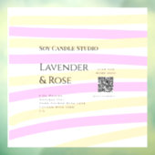 ラベンダー ローズ ソイ キャンドル ビジネス QRコード テキストを追加 ウィンドウサイン (シート3)