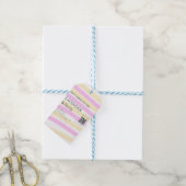 ラベンダー ローズ ソイ キャンドル ビジネス QRコード テキストを追加 ギフトタグ (より糸付き)