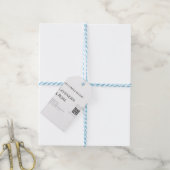 ラベンダー ローズ ソイ キャンドル ビジネス QRコード テキストを追加 ギフトタグ (より糸付き)