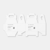 ラベンダー ローズ ソイ キャンドル ビジネス QRコード テキストを追加 フェイバーボックス (折り畳みなし)