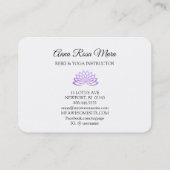 *~*ラベンダー・ロータス・レイ・霊気修復エネルギー 名刺 (裏面)