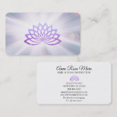 *～*ラベンダー・ロータス・レイ・霊気・エネルギー修復 名刺 (正面/裏面)