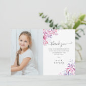 ラベンダー・ワイルドフラワーズファースト・ホリー・コミュニオンの写真 サンキューカード (スタンド正面)