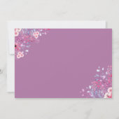 ラベンダー・ワイルドフラワーズファースト・ホリー・コミュニオンの写真 サンキューカード (裏面)