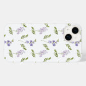ラベンダー ワイルドフラワー 水彩 花柄 Case-Mate iPhoneケース (裏面 (横))