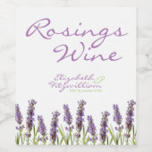 ラベンダー ワインレベル ワインラベル (シングルラベル)