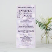 ラベンダー《写真》ぼけ味ハイライト結婚式 プログラム (スタンド正面)