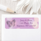 ラベンダー《写真》ぼけ味蝶 ラベル (インサイチュ)