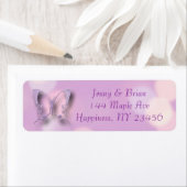 ラベンダー《写真》ぼけ味蝶 ラベル (インサイチュ)