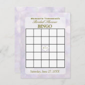 ラベンダー《写真》ぼけ味 | ビンゴカード インビテーションポストカード (正面/裏面)