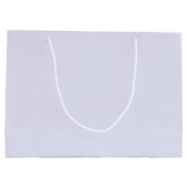 ラベンダー 単色 大型 ギフト バッグ ラージペーパーバッグ (裏面)