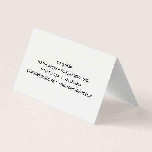 ラベンダー 名刺 (裏面)