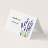 ラベンダー 名刺 (正面)