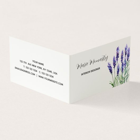 ラベンダー 名刺 (外部)