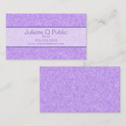 ラベンダー 名刺 (正面/裏面)