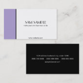 ラベンダー 名刺 (正面/裏面)