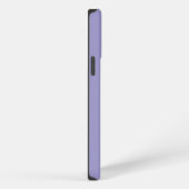 ラベンダー 名前入り シンプル iPhoneケース (右側面)