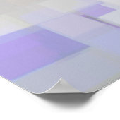 「ラベンダー」幾何学模様 ポスター (角)