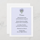 ラベンダー 情報/メニューカード 招待状 (正面/裏面)