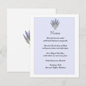 ラベンダー 情報/メニュー カード (正面/裏面)