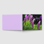 ラベンダー、愛と献身結婚の ゲストブック (全面)