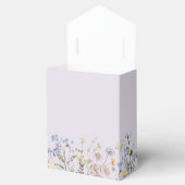 ラベンダー 春の野の花の草原 ガーデン ウェディング フェイバーボックス (オープン)