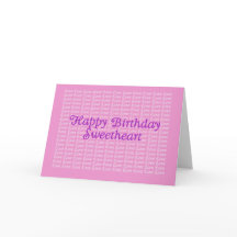 ラベンダー 無限の愛 誕生日カード