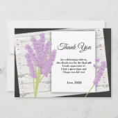 ラベンダー,紫,パーティー,サンキューカード 招待状 (正面)