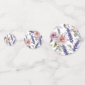 ラベンダー・芍薬の水彩フラワーガーデン コンフェッティ (正面)