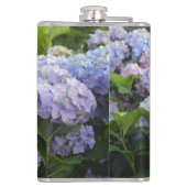 ラベンダー&薄紫ホルテンシアアジサイ花 フラスク (裏面)