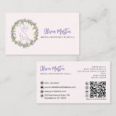 ラベンダー&赤面モダン誕生&ポストパルトゥムドゥラ 名刺 (正面/裏面)