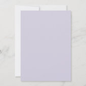 ラベンダー+野の花のウェディング 招待状 (裏面)