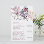 ラベンダー&金ゴールドハミングバードレッツミングゲーム (スタンド正面)