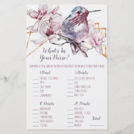 ラベンダー&金ゴールドハミングバード財布には何が？