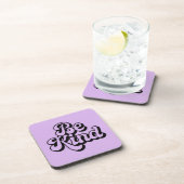 ラベンダーBe親切な肯定コースターセット コースター (右側)