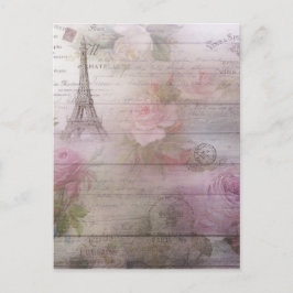 ラベンダーDecoupage ポストカード