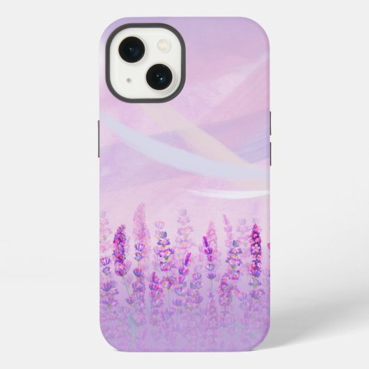 ラベンダーiPhoneケース iPhoneケース (裏面)