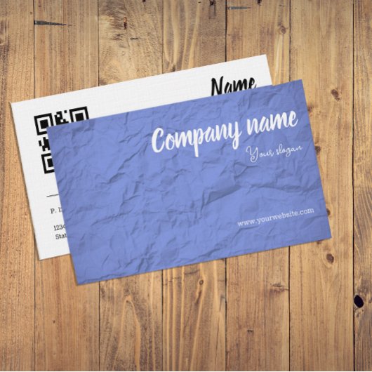 ラベンダーQR名刺 Paper Creative Studios 名刺