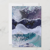 *~*ラベンダーRSVPウェブサイトAGATE Stars AR13 結婚's 招待状 (裏面)