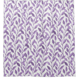 ラベンダ葉ー シャワーカーテン