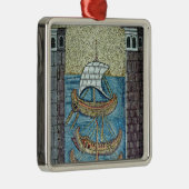 ラベンナの港に入る3隻の船 メタルオーナメント (右)