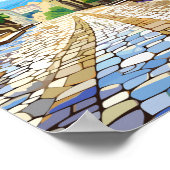 ラベンナイタリアのヴィンテージ旅行イラストレーション ポスター (角)