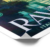 ラベンナイタリアのヴィンテージ旅行ポスター ポスター (角)