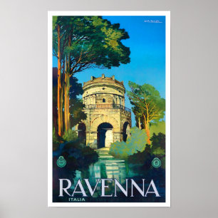 ラベンナイタリアのヴィンテージ旅行ポスター ポスター