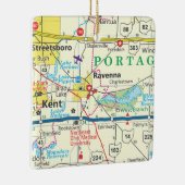 ラベンナオハイオの地図 セラミックオーナメント (右)