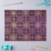 ラベンナビザンチンモザイクパープルブルースターリーナイト 薄葉紙 (クラフト)