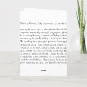 ラベンナ、イタリアのモザイククリスマスカード シーズンカード (裏面)