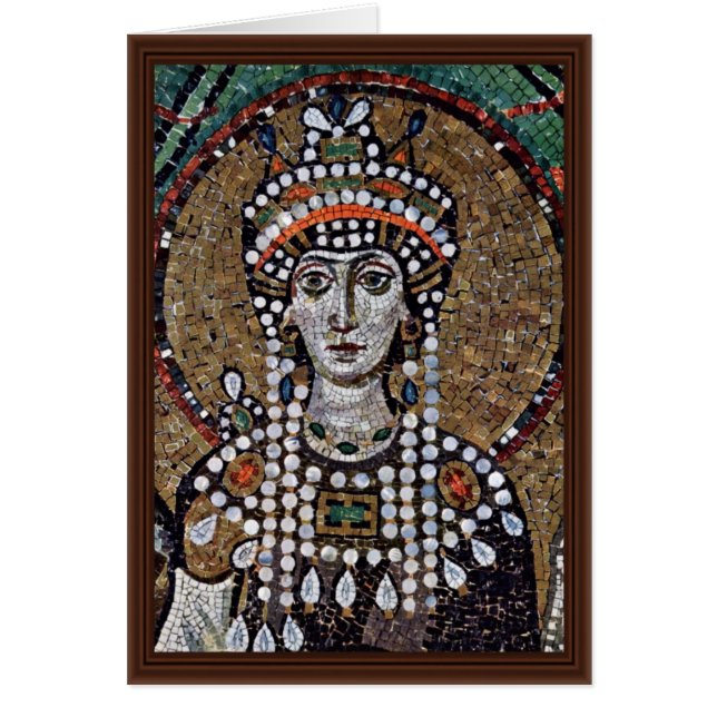 ラベンナ、SzeneのサンVitaleのChorのモザイク: Empr (正面)