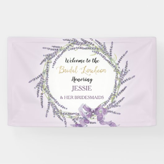 ラベンフランスのダーフローラリースブライダルルンチョン 横断幕 (横)