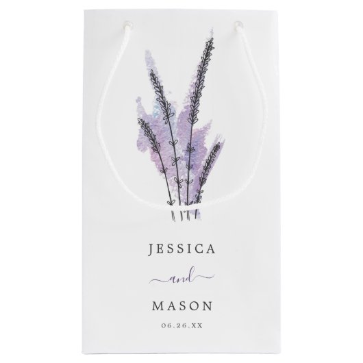 ラベンミニマルダーホテル結婚ズ抱き枕 スモールペーパーバッグ (裏面)